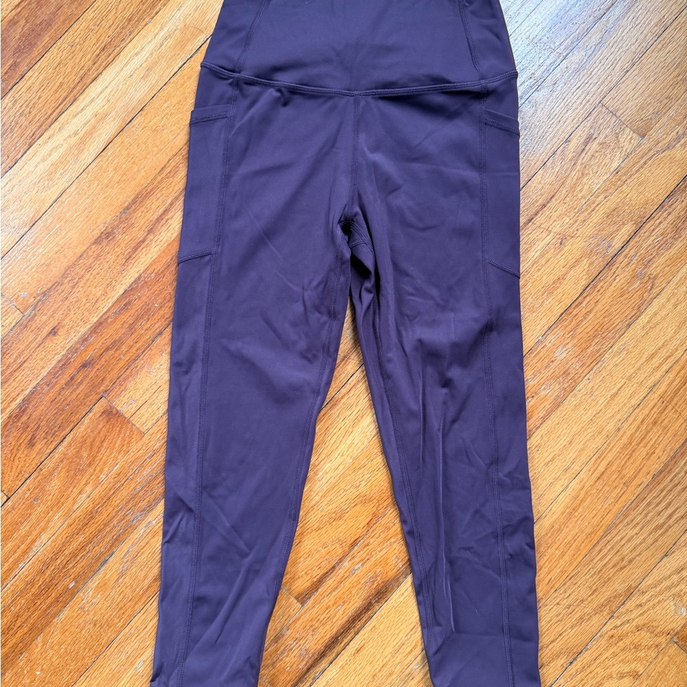 ZYIA Active High-Waist Leggings in Plum